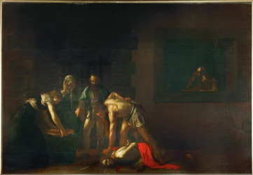 La décapitation de saint Jean-Baptiste (huile sur toile)