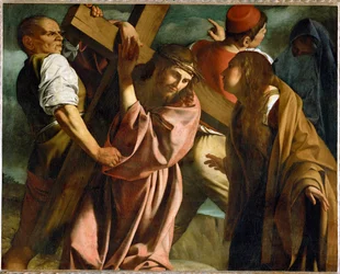 Le port de la croix (peinture sur toile)