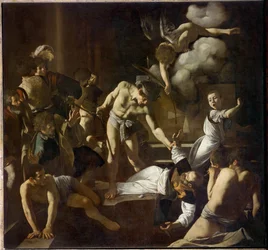 Le martyre de saint Matthieu (peinture sur toile)