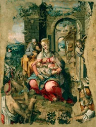 Crèche, par Michele Cavaro (1517-1584)