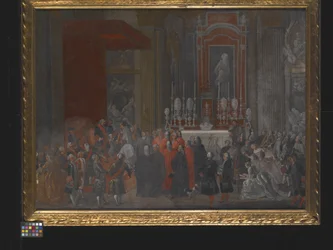 Une cérémonie religieuse lors de l