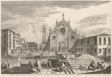 Vues de Venise: Campo dei Frari, 1741
