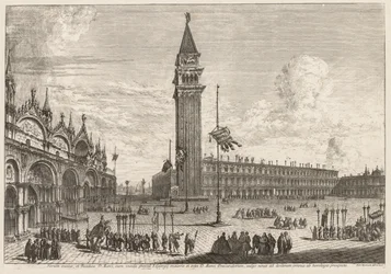 Vues de Venise : Piazza et Piazzetta, 1741