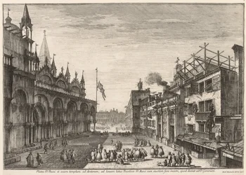 Vues de Venise : Piazzetta S. Basso, 1741