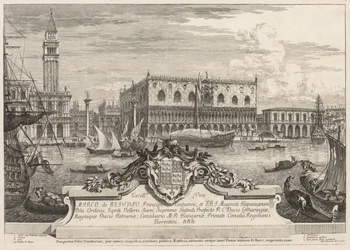 Vues de Venise : La Piazzetta et le Palais des Doges, 1741