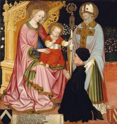 Madone et Enfant avec le donateur, Pietro de