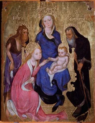 Le mariage mystique de Sainte Catherine avec les Saints Jean-Baptiste et Antoine d