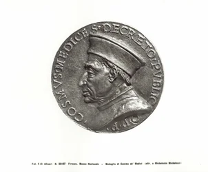 Médaille représentant Cosme de Médicis (1389-1463) (bronze)