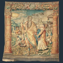 Tapisserie biblique de Bruxelles représentant la Descente de l