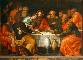 La Cène. Ol sur (huile sur bois)
