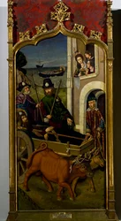 Le corps de Saint Jacques arrivant en Galice