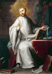 Saint Bernard, par Miguel Cabrera (1695-1768)
