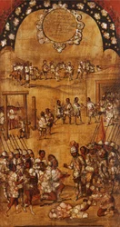 La Conquête du Mexique, Panneau III, c.1696-1715