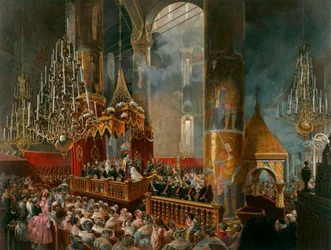 Couronnement de la tsarine Maria Alexandrovna de Russie, Moscou, 1856