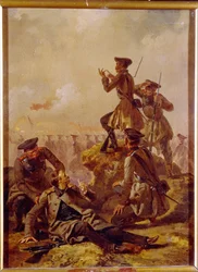 Une scène de la guerre de Crimée