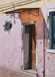 Numéro 93 Burano (huile sur panneau)