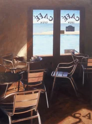 Café au bord de la piscine