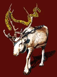 Renne de Noël sur Oxyde Rouge, 2020