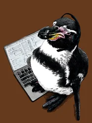 Nouveau Job Pingouin sur Orange Brûlé, 2020