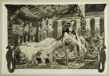Cléopâtre sur le lit, 1899