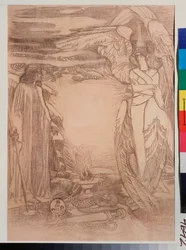 Illustration pour le poème Prophète de Alexandre Pouchkine