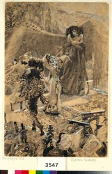 La danse de Tamara - Illustration du poème "Le Démon" de Mikhail Lermontov