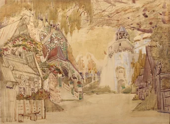 Décor de scène pour l