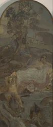 Vénus, Amour et Paris, panneau central du triptyque Le Jugement de Paris