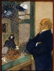 Charles Darwin dans le colombier à Downe