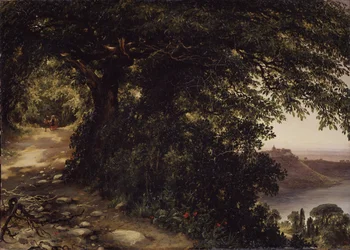 Vue de Castel Gandolfo près de Rome