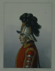Casque du régiment de cavalerie des Life Guards en 1764-1796, début des années 1840