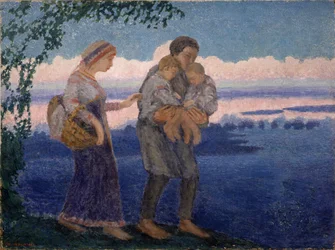 Retour à la maison le soir, 1906
