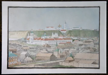 Vue de Tobolsk, années 1850