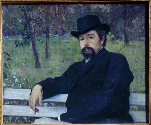 Portrait du peintre Nikolai Alexandrovich Yaroshenko