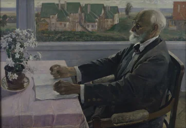Portrait du physiologiste, psychologue et médecin Ivan P. Pavlov 1849-1936