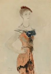 Dame au béret rouge, 1935