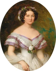 Portrait de la comtesse Maria Gabriella Josepha Anna Szápáry, née Atzél de Borosjenő