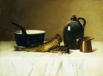 Nature morte avec hareng, pot, cruche et mesure, 1908