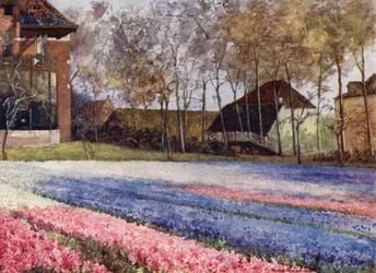 Un jardin hollandais au printemps