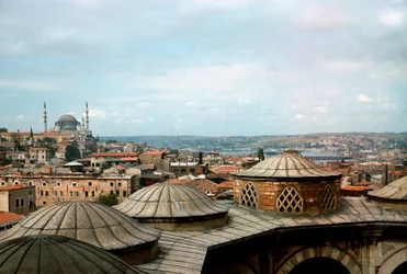 Architecture ottomane : vue de la ville avec la mosquée Süleymaniye (1550-1557)