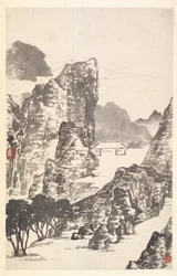 Paysage après Mi Fu