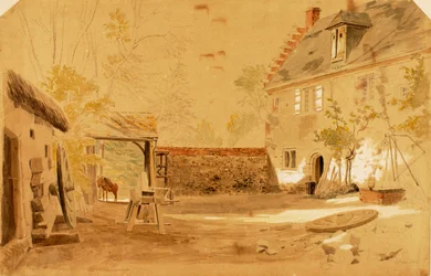 Ancienne abbaye de Saint-Valery, France, 1862