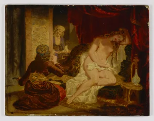 Princesse orientale après le bain