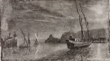 Sans titre (Bateaux dans le port)