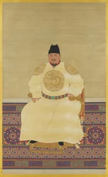 Portrait assis de l