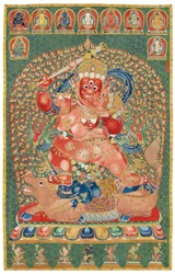 Thangka impérial en soie brodée