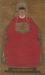 Madame Han Neefang (rouleau suspendu, encre et couleur sur soie)
