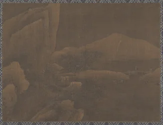 Paysage de neige (feuille d