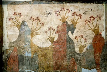 Art minoen : « Printemps » Fresque d