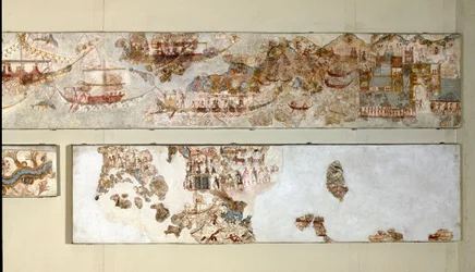Art minoen : « expédition navale » Fresque d